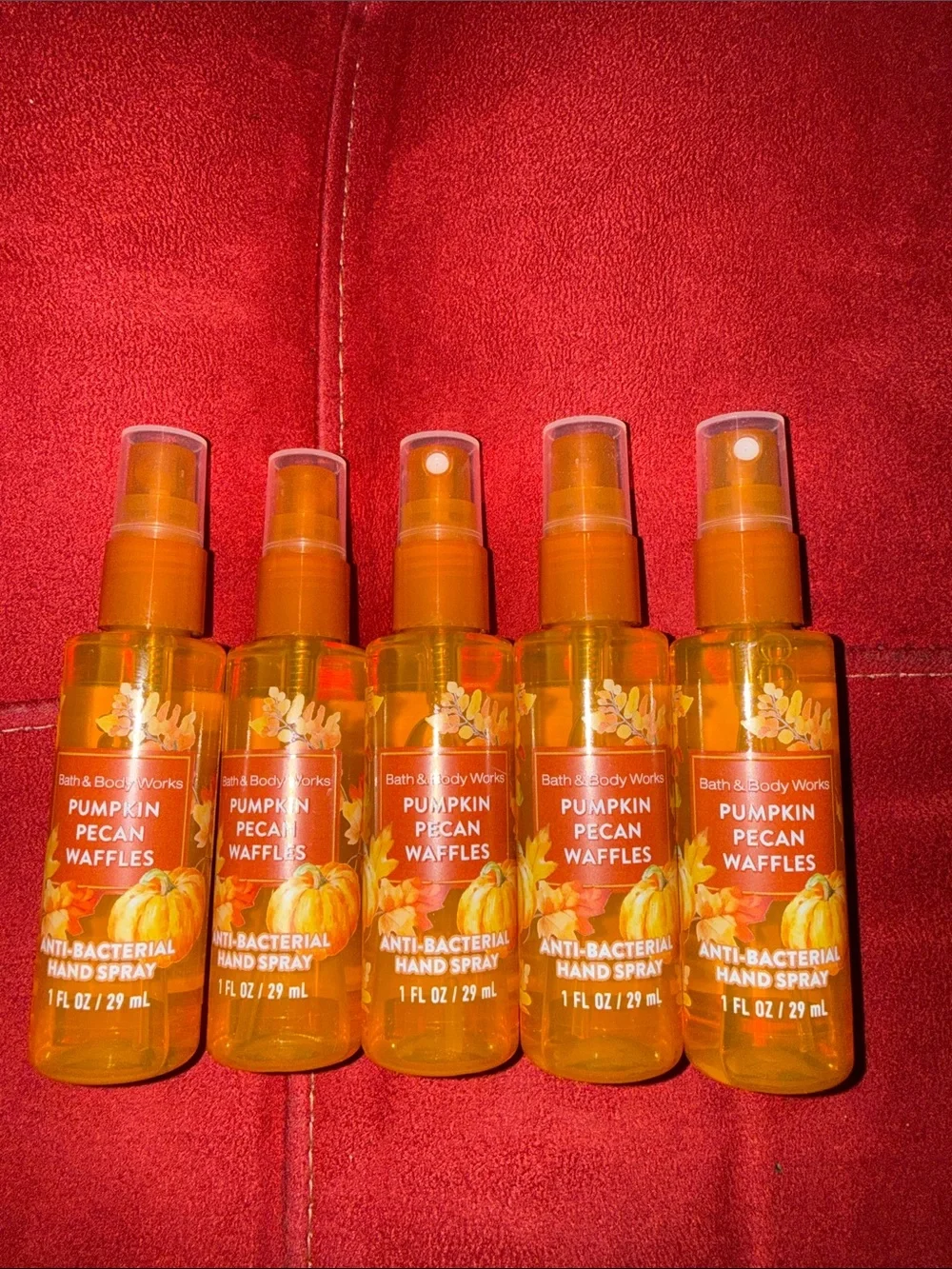 BBW 5pc Pumpkin Pecan Waffles Antibacterial hand spray